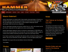 Tablet Screenshot of hammersuperchargers.com